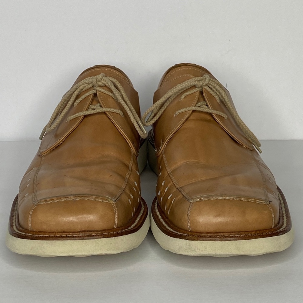 Mezlan Balboa Lace-Up Tan Leather Shoe Sz 8.5 - Picture 4 of 13